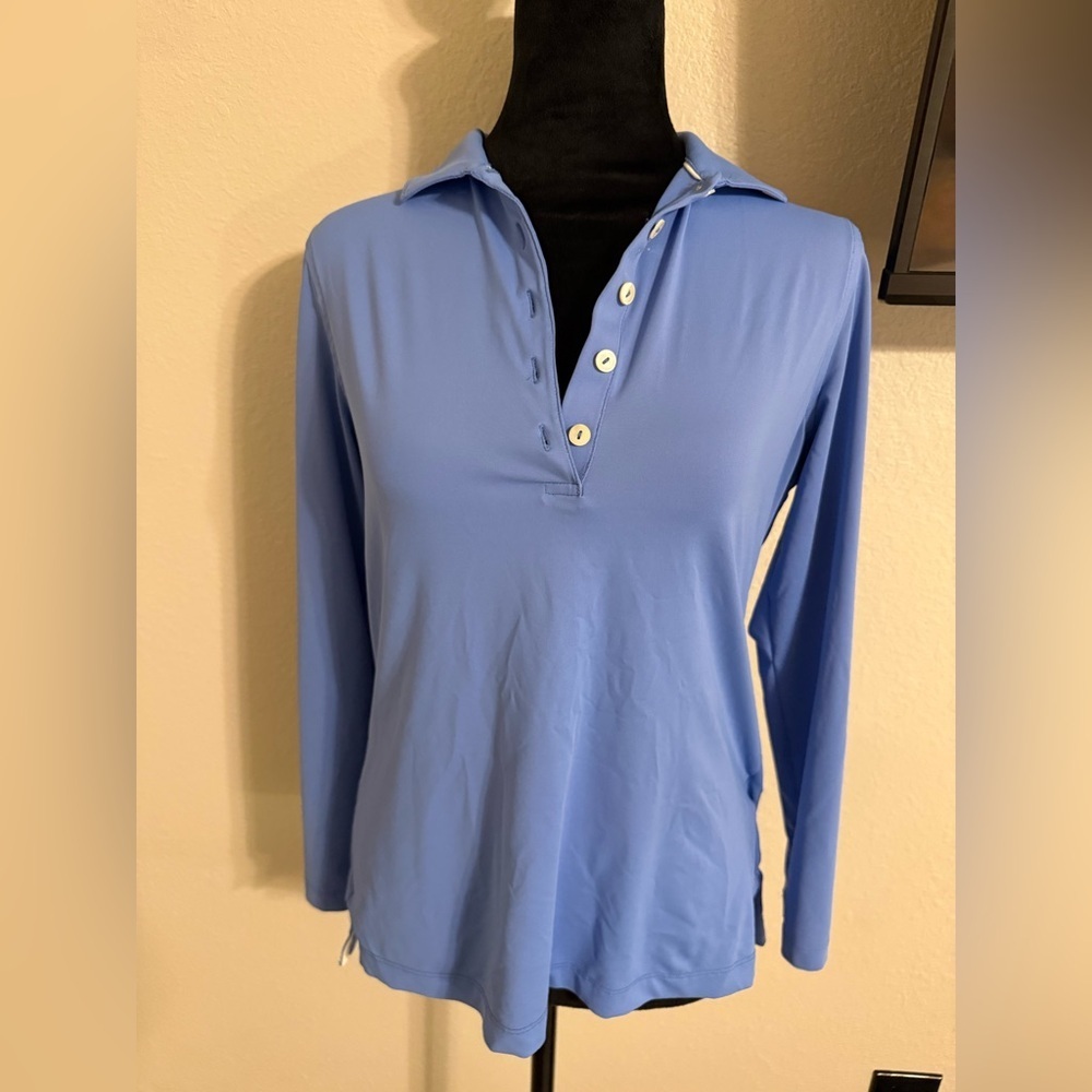 Peter Millar Women's Blue Button Down Shirt